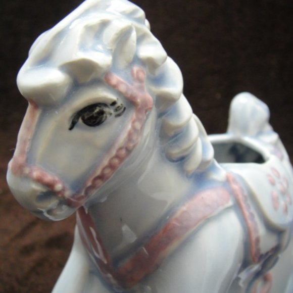 VINTAGE 1950's BABY NURSERY ROCKING HORSE PLANTER - Picture 2 of 6